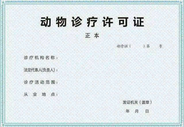 动物诊疗许可证 - 今优财务-武汉注册公司-企贝网